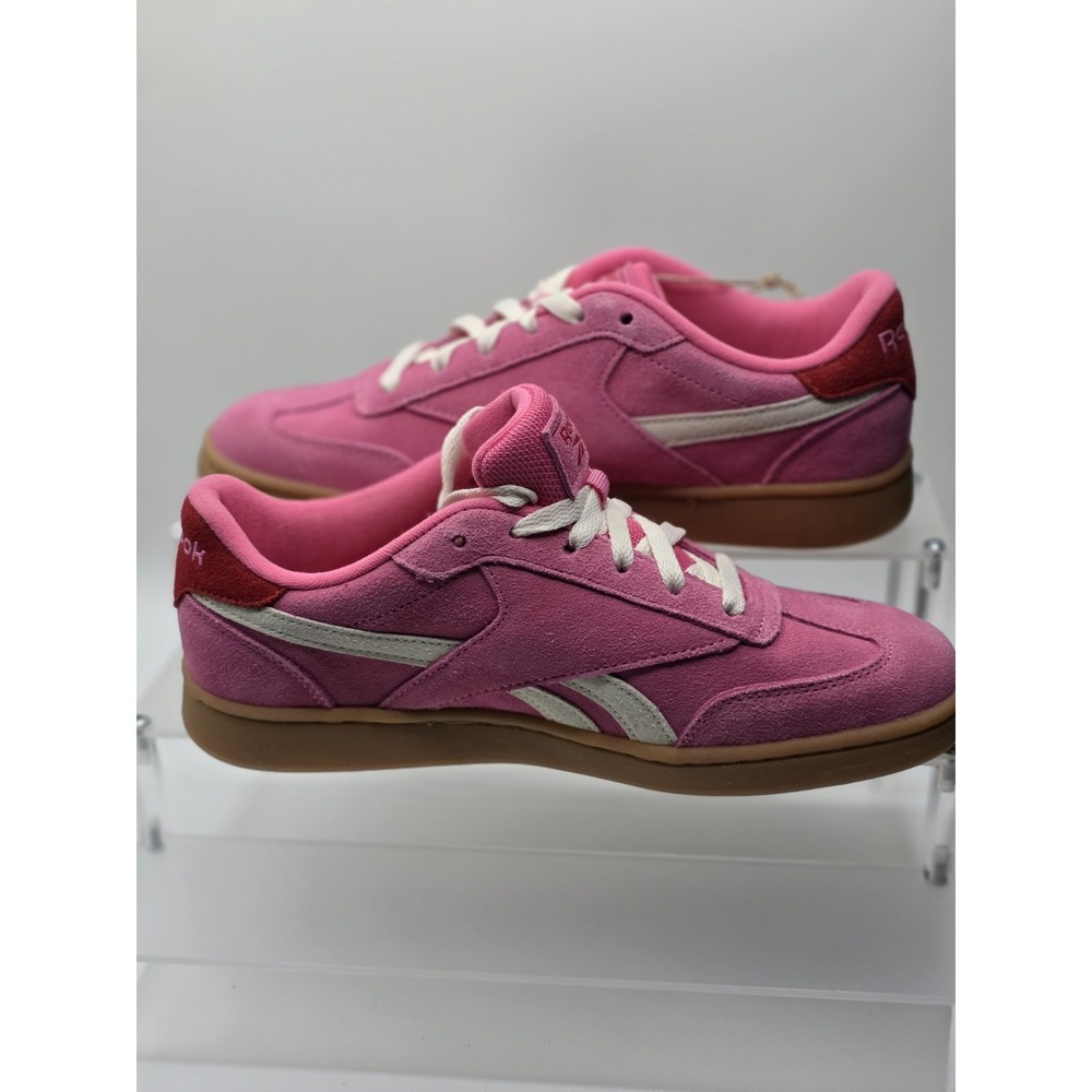 Rebook Forte Lounge Suede Sneaker Women's 8M Hot Pink/White Gum Soles Retro